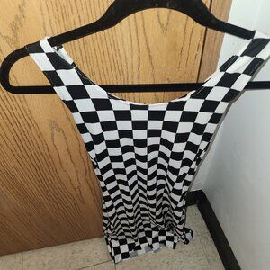 Handmade  custom checkered dress size xs /sm